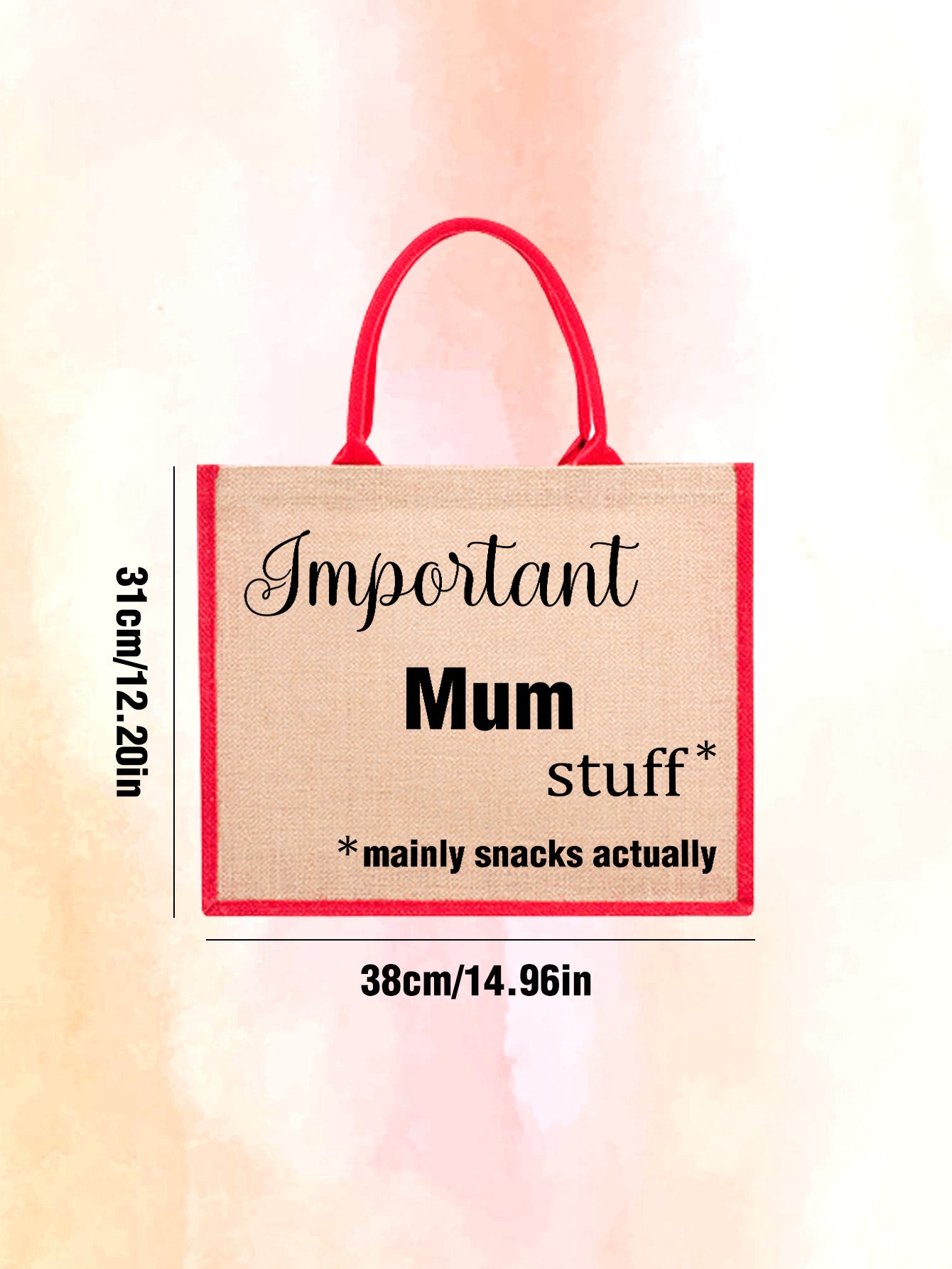 Engraved Jute Tote Bag