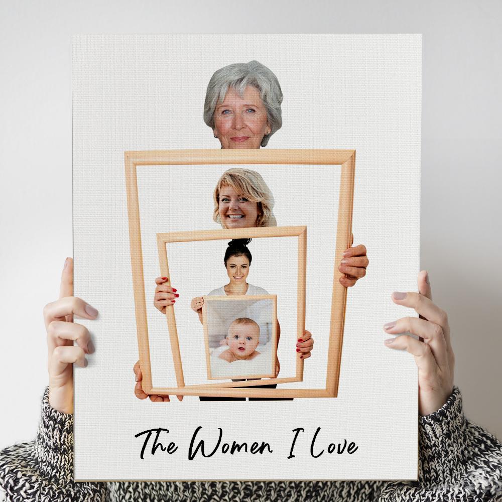 Generational Custom Canvas Ornament