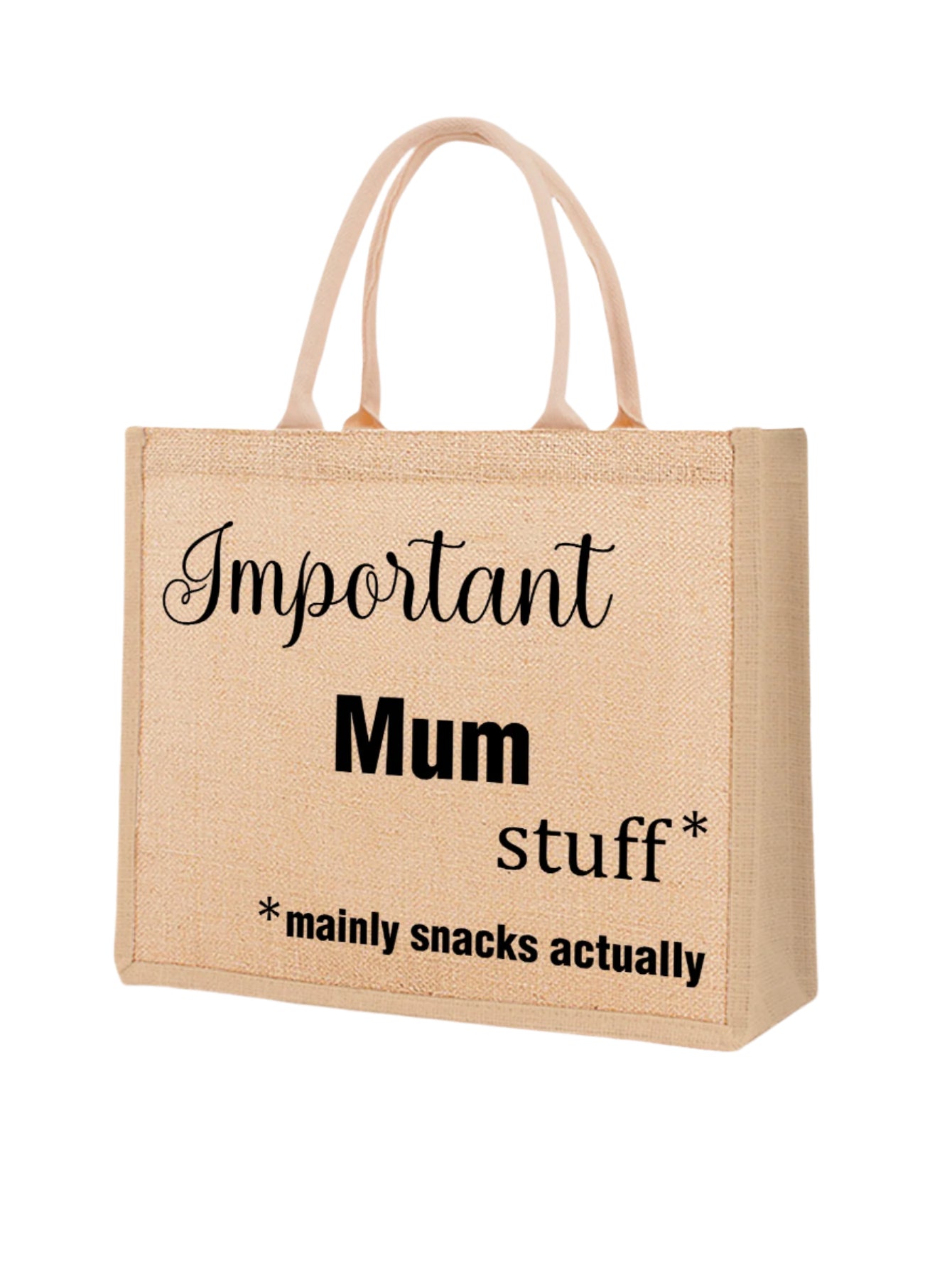 Engraved Jute Tote Bag
