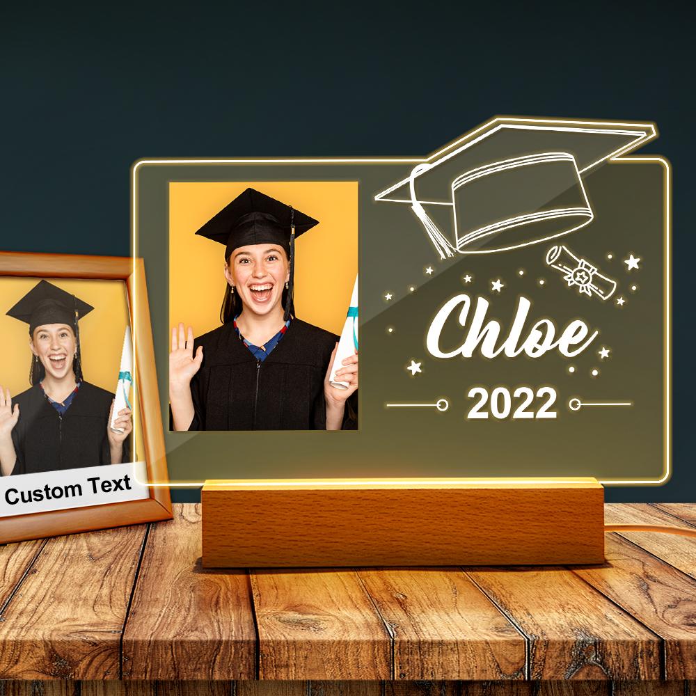 Personalized Graduation Photo Night Light 3d Illusion Night Lamp