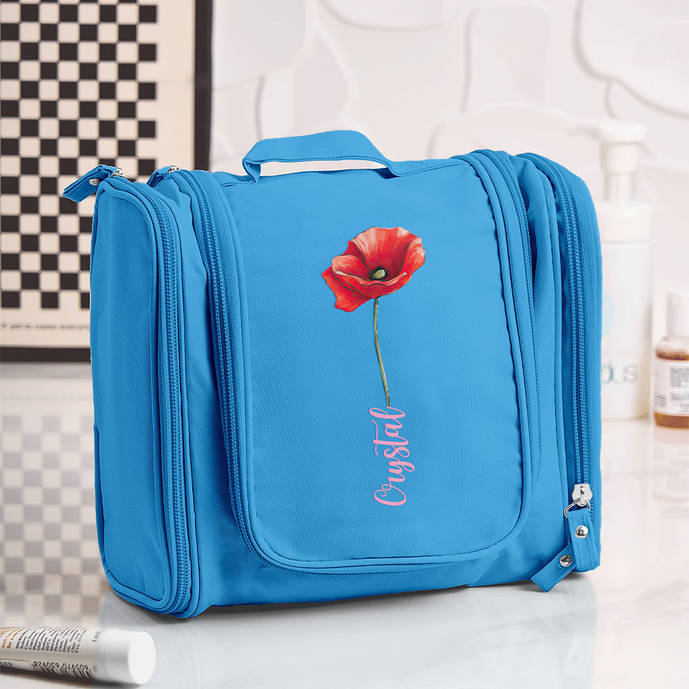 Birth Flower Toiletry Bag