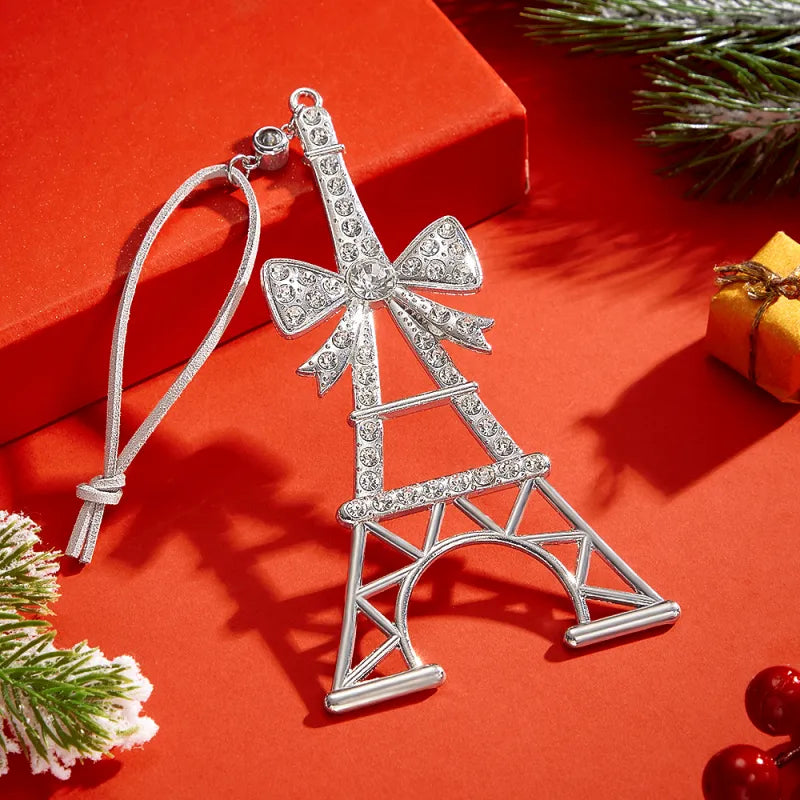 Projection Ornaments Tower Personalized PhotoOrnaments Christmas Tree Decoration Ornaments for Christmas Gifts