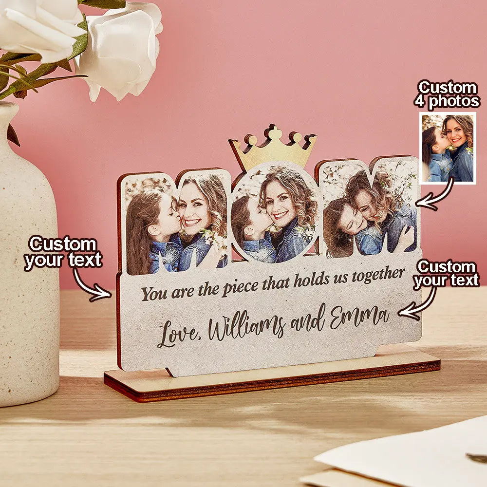 Wooden Family Photo Plaque
