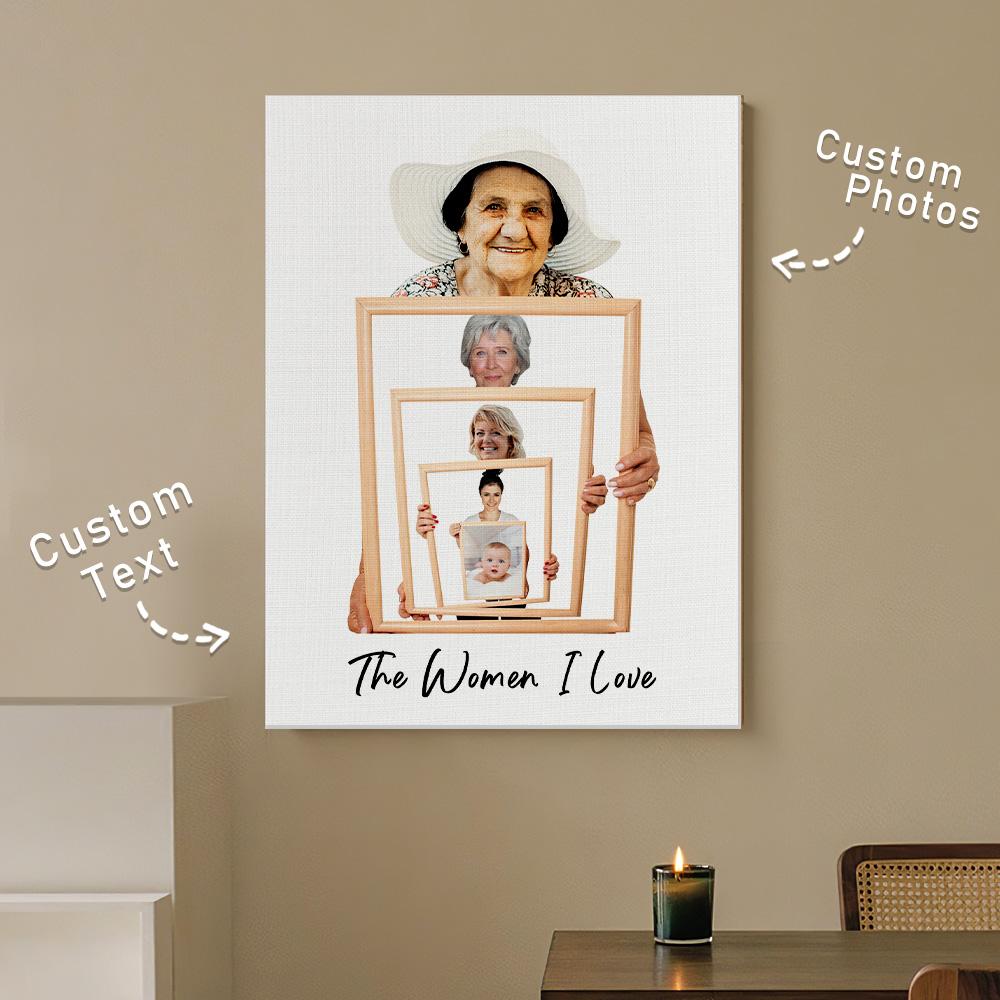 Generational Custom Canvas Ornament
