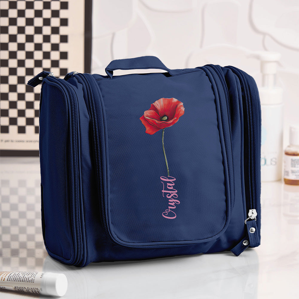 Birth Flower Toiletry Bag