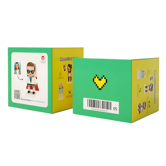 Customizable Brick Figures Photo Frame