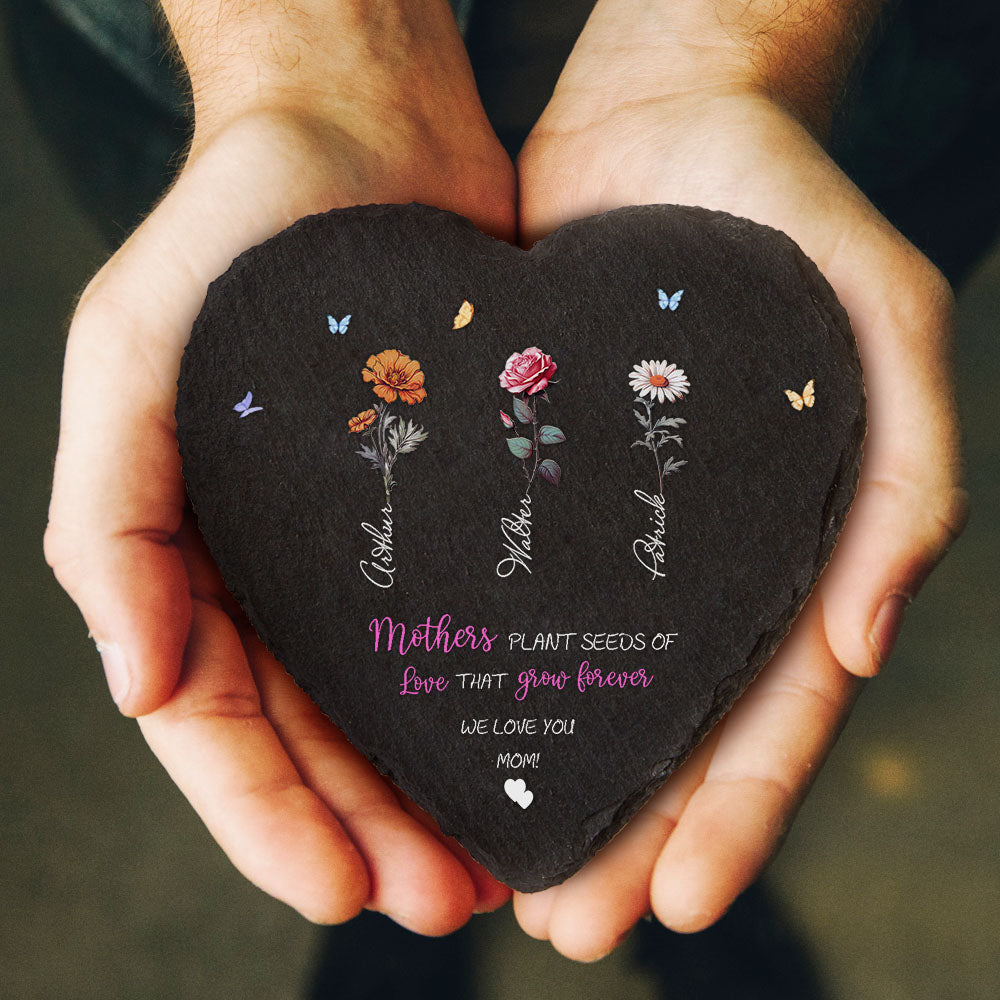 Custom Birth Flower Garden Stone
