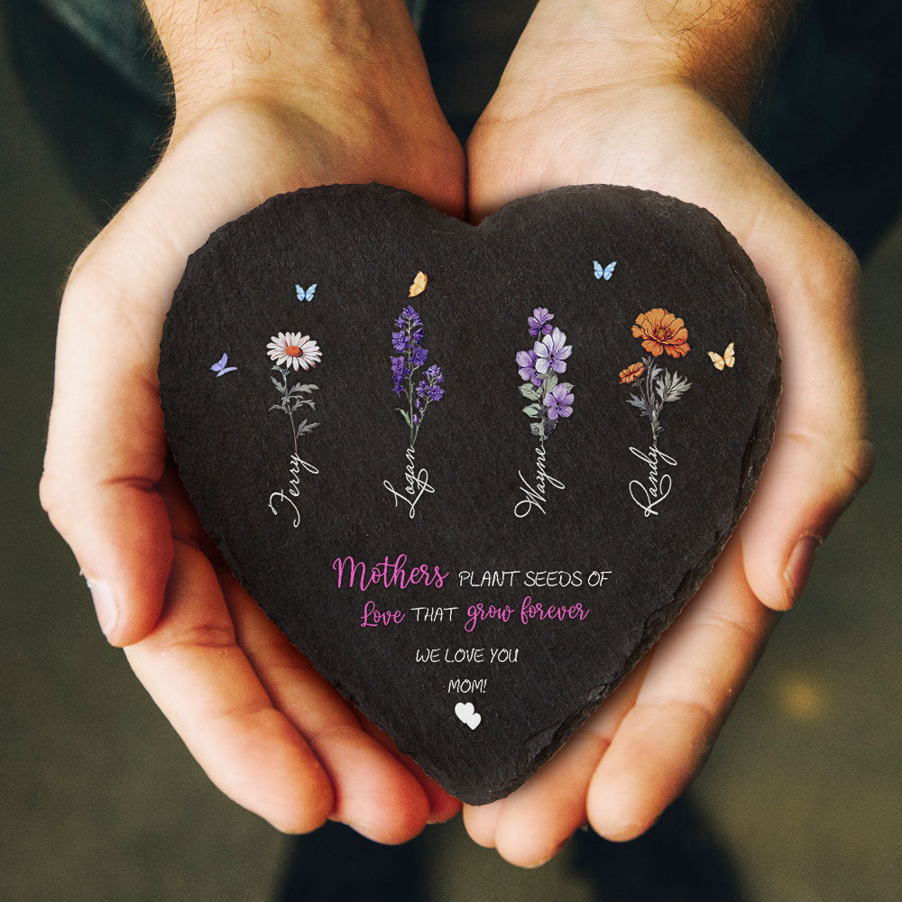 Custom Birth Flower Garden Stone