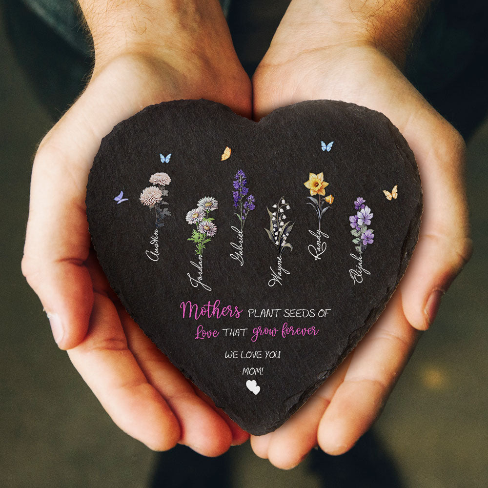 Custom Birth Flower Garden Stone