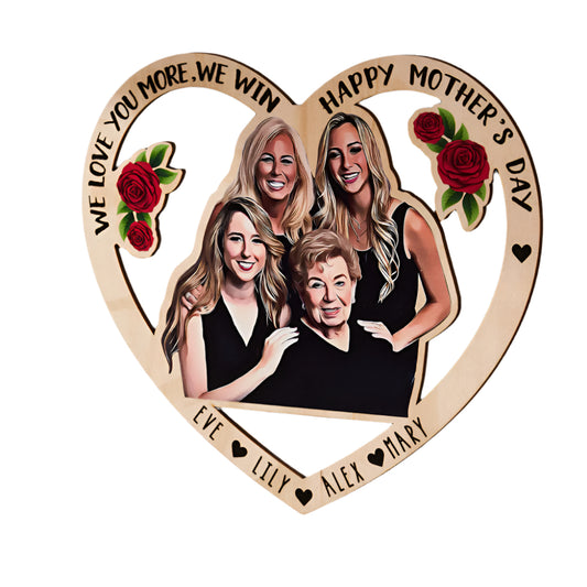 Custom Heart Shaped Photo Pendant