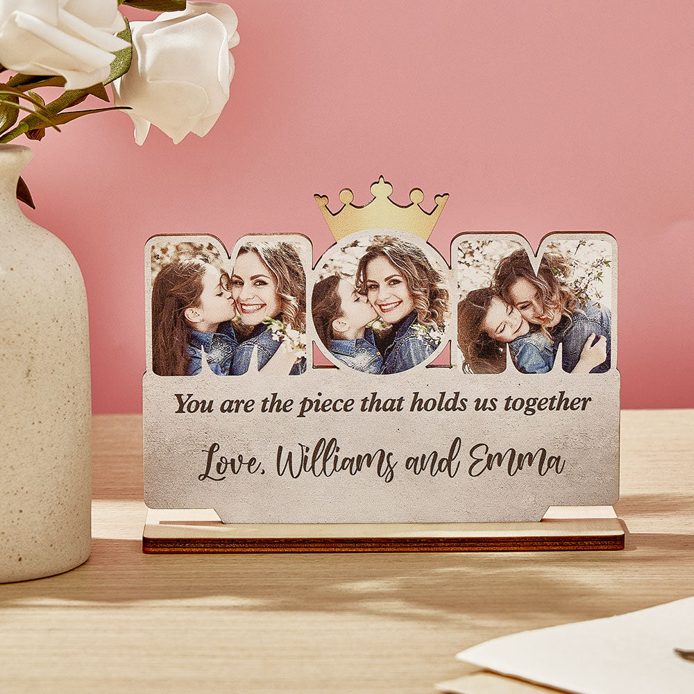 Wooden Family Photo Plaque