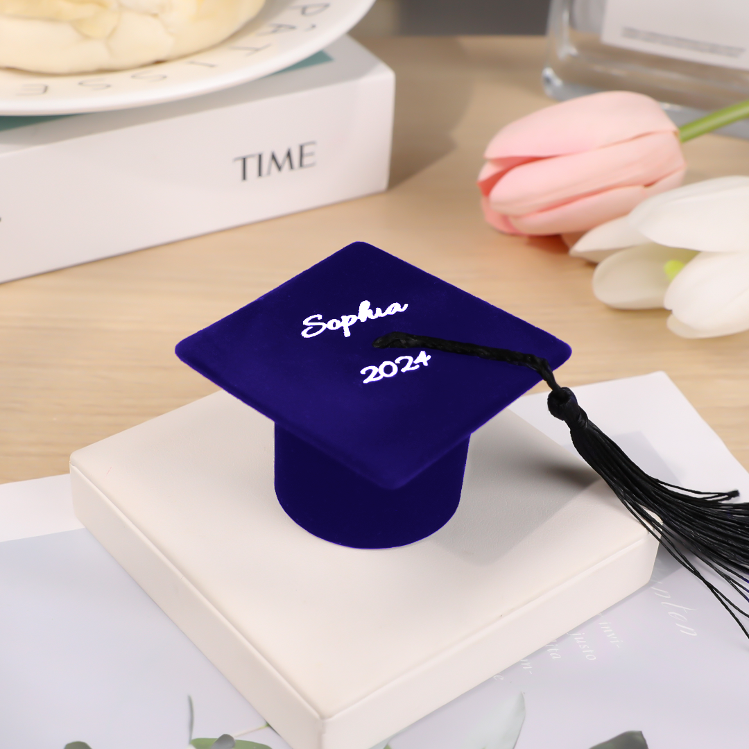 Personalized Graduation Cap Ring Box