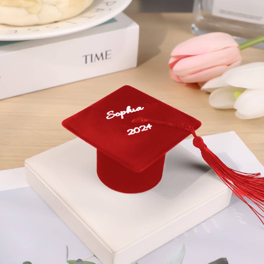 Personalized Graduation Cap Ring Box