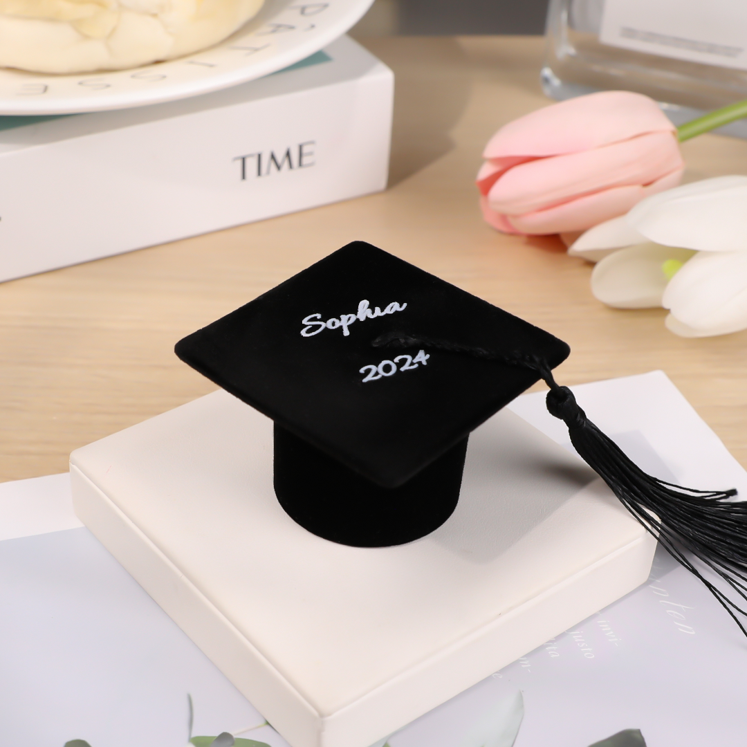 Personalized Graduation Cap Ring Box