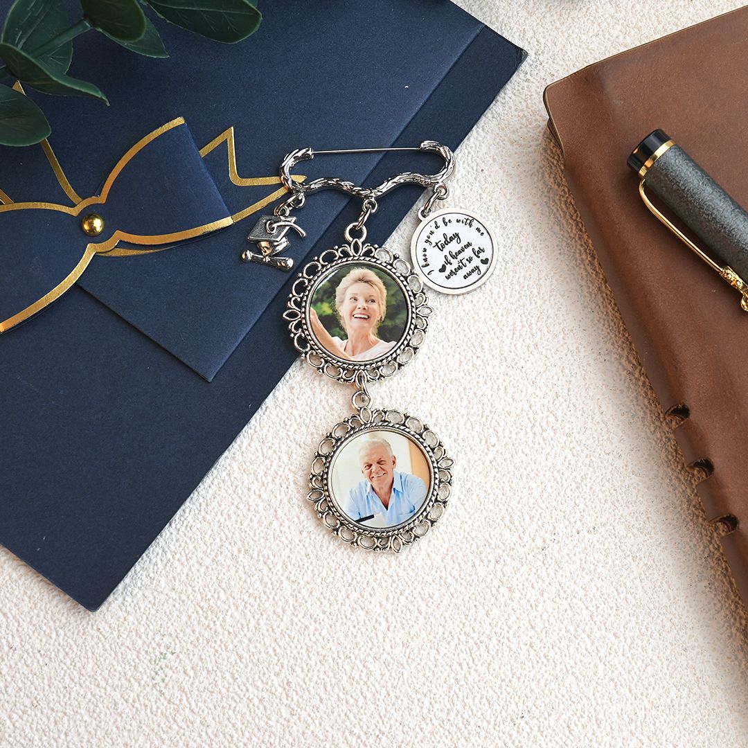 Personalized Graduation Cap Memorial Tassel Brooch Pin Grad Ceremony