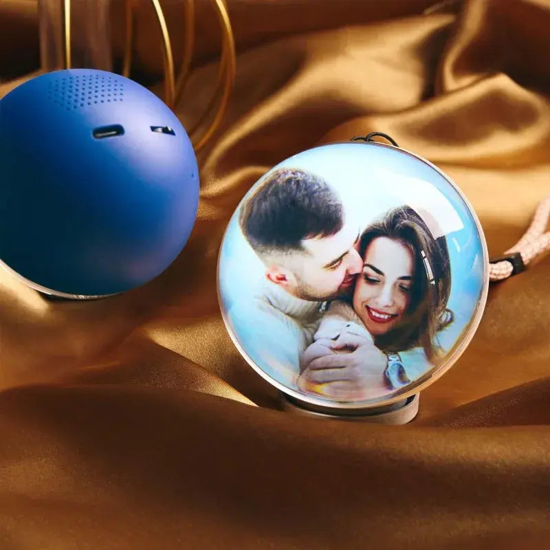 WiFi Version Mobile App Direct Video & Photo Transfer Glass Video Globe Playable Video Gift Sphere for Valentine’s Day Birthday & Christmas