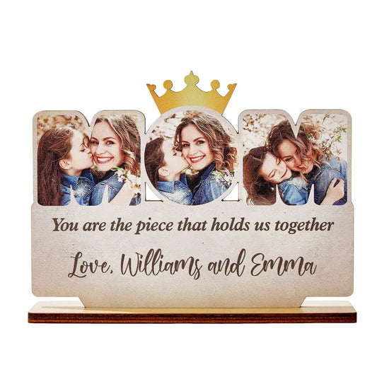 Wooden Family Photo Plaque