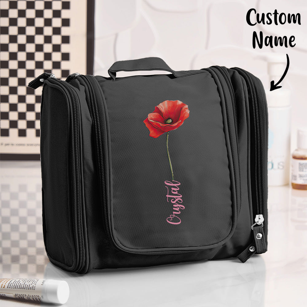 Birth Flower Toiletry Bag