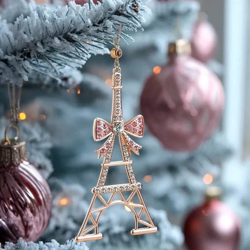 Projection Ornaments Tower Personalized PhotoOrnaments Christmas Tree Decoration Ornaments for Christmas Gifts