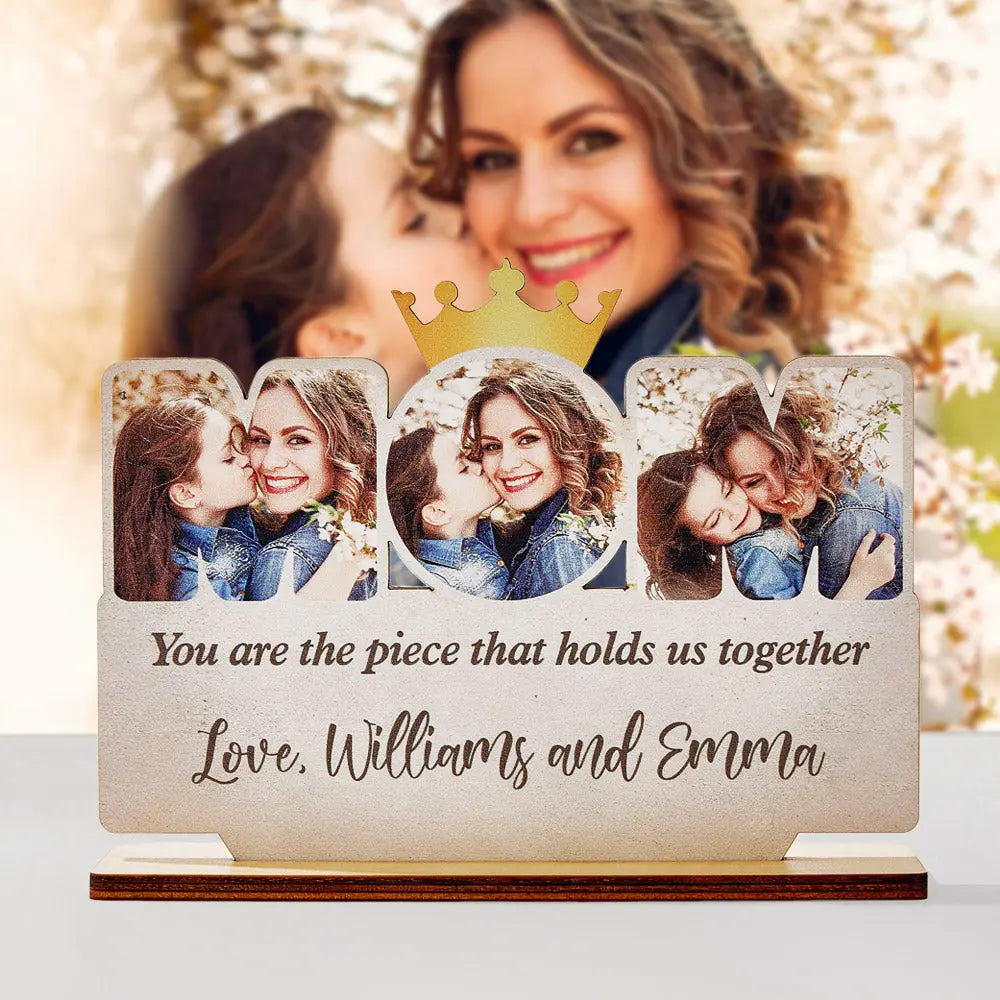 Wooden Family Photo Plaque