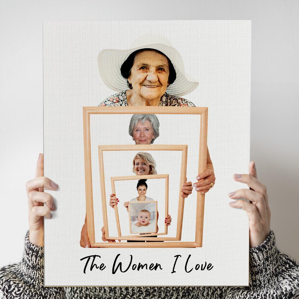 Generational Custom Canvas Ornament
